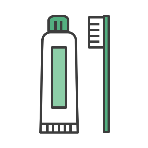 Tooth paste, journey, cleanning, tooth brush, morning icon